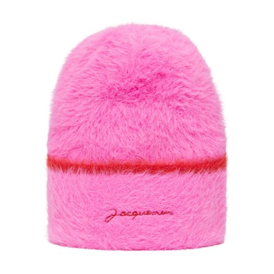 Shop Jacquemus Neve Beanie In Pink
