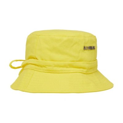Shop Jacquemus Gadjo Bucket Hat In Yellow