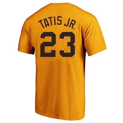 Shop Profile Fernando Tatís Jr. Gold San Diego Padres Big & Tall Name & Number T-shirt