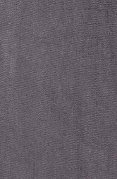 Shop Craig Green Fluffy Hole Stretch Denim Button-up Shirt In Charcoal Grey