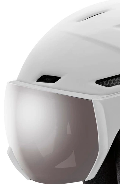 Shop Smith Survey Snow Helmet With Mips In Matte White / Platinum
