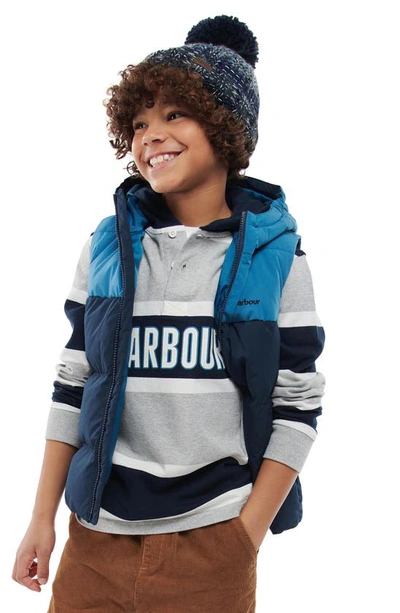 Barbour Little Boy's & Boy's Corbridge Zip-up Vest In Navy