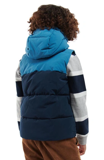 Barbour Little Boy's & Boy's Corbridge Zip-up Vest In Navy