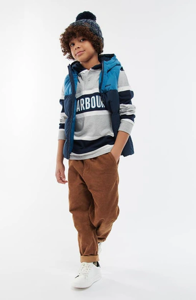 Barbour Little Boy's & Boy's Corbridge Zip-up Vest In Navy