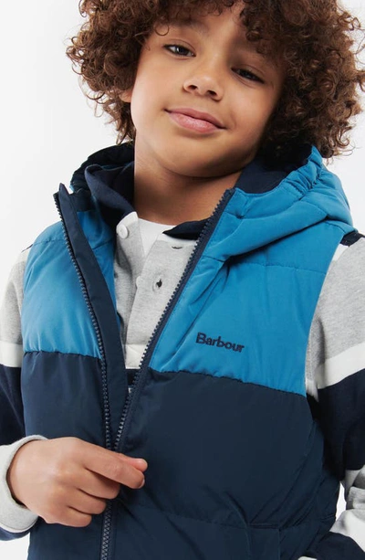 Barbour Little Boy's & Boy's Corbridge Zip-up Vest In Navy