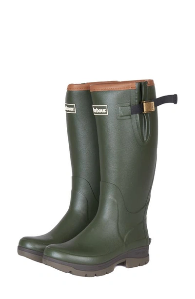 Shop Barbour Tempest Waterproof Rain Boot In Olive