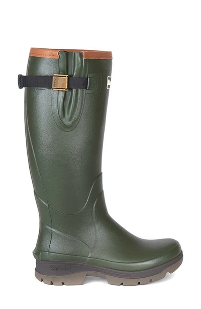 Shop Barbour Tempest Waterproof Rain Boot In Olive