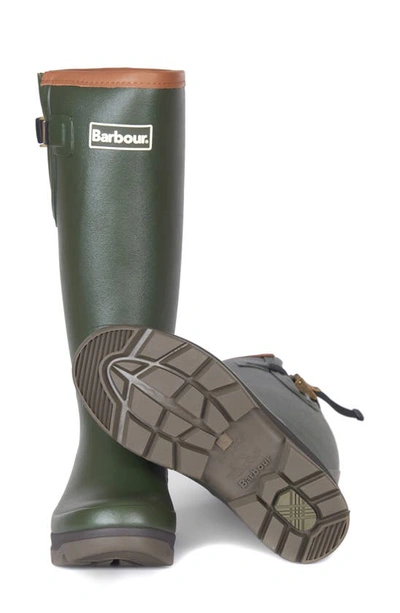 Shop Barbour Tempest Waterproof Rain Boot In Olive