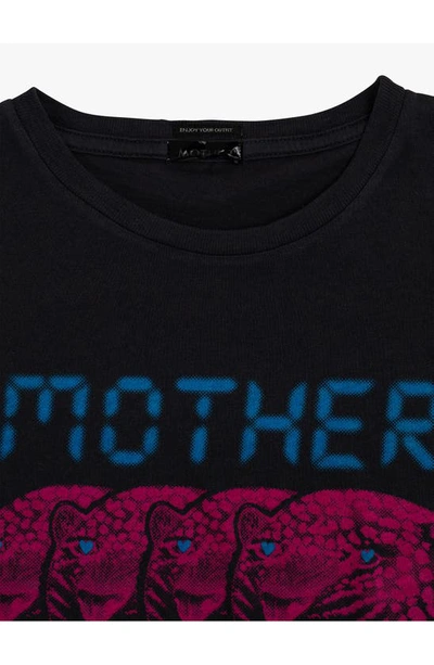 Shop Mother The Boxy Goodie Goodie Focus Cotton Graphic Tee In Egd - Seeing Double