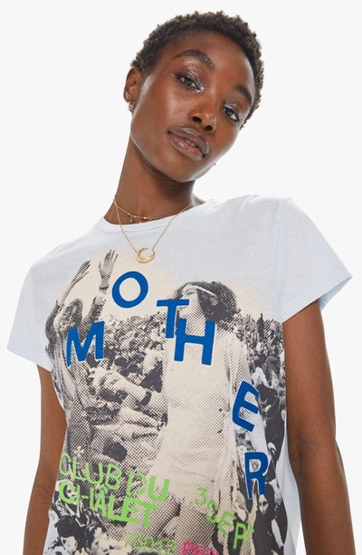 Shop Mother The Boxy Goodie Goodie Focus Cotton Graphic Tee In Clc - Club Du Chalet