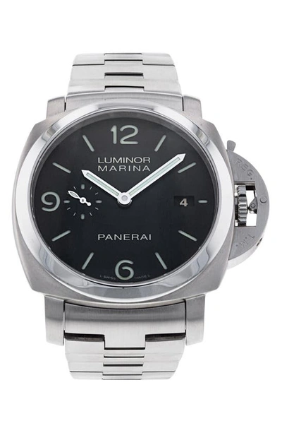 Shop Watchfinder & Co. Panerai Manifattura Luminor Bracelet Watch, 44mm In Steel