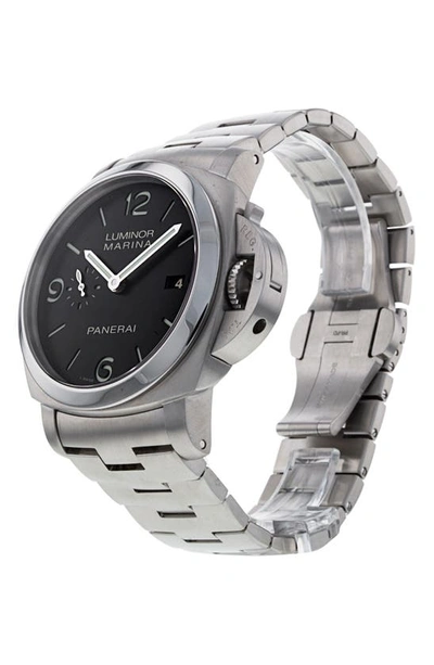Shop Watchfinder & Co. Panerai Manifattura Luminor Bracelet Watch, 44mm In Steel