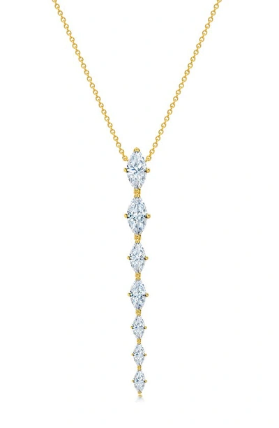 Shop Crislu Oppulent Drops Y-necklace In Gold