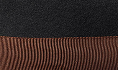 Shop Brixton Reno Wool Fedora In Black/ Brown