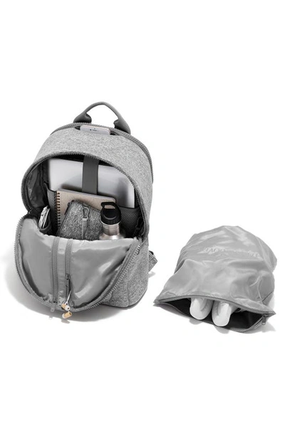 Shop Dagne Dover Dakota Large Neoprene Backpack In Heather Grey