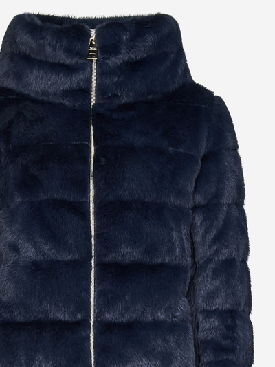 Shop Herno Down Jacket In Blue