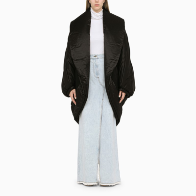 Shop Dries Van Noten Black Padded Kimono Jacket