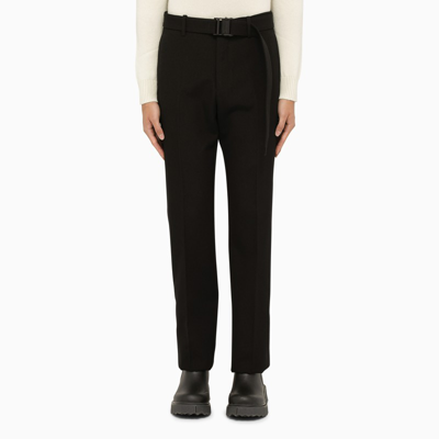 Shop Off-white ™ | Black Wool Trousers With Belt