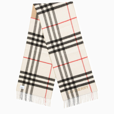 Burberry cashmere scarf ivory discount
