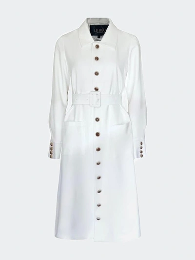 Shop Le Réussi Monique Coat In White