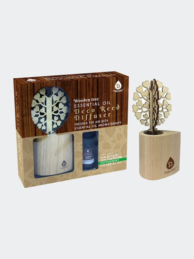 Shop Pursonic 3d Wooden Tree Reed Diffuser With Peppermint Essential Oil