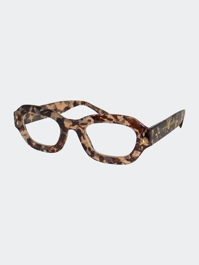Shop Fifth & Ninth Oslo Blue Light Glasses In Brown