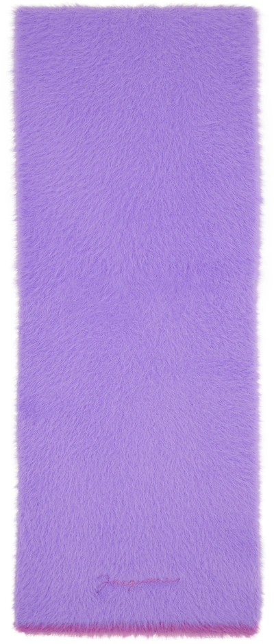 Shop Jacquemus Purple Le Papier 'l'écharpe Neve' Scarf In 650 Purple