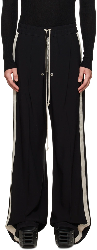 Rick Owens Black Geth Bela Trousers In 0908 Black/pearl | ModeSens