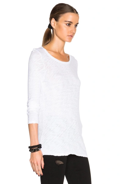 Shop Atm Anthony Thomas Melillo Long Sleeve Crew Tee In White