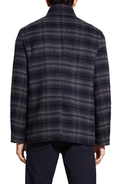 Theory Clarence Pure 2 Recycled Wool Jacket In Baltic Multi - Zci
