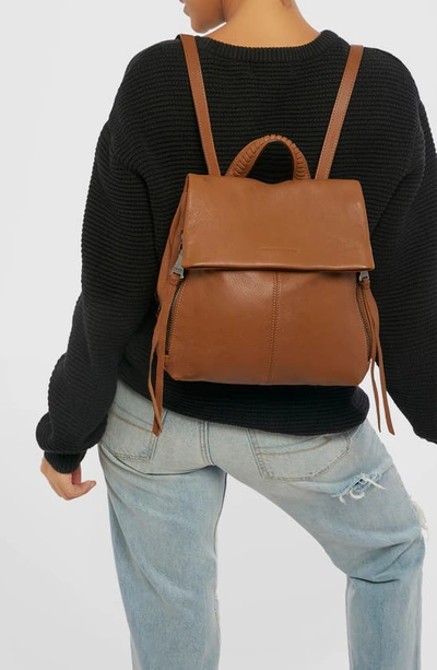Shop Aimee Kestenberg Bali Leather Backpack In Chestnut W Gunmetal