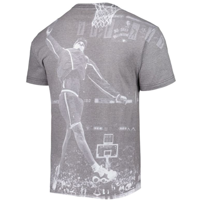 Shop Mitchell & Ness Brent Barry Heather Gray La Clippers Above The Rim T-shirt