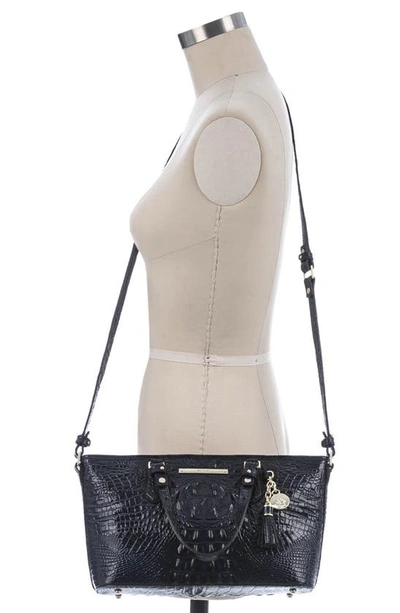 Shop Brahmin Melbourne Mini Asher Leather Tote In Black