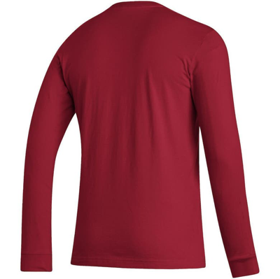 Adidas Originals Adidas Scarlet Nebraska Huskers Locker Logo Fresh Long Sleeve T-shirt In Scarlet