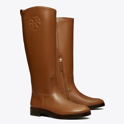 Shop Tory Burch The Riding Boot, Wide In Palissandro