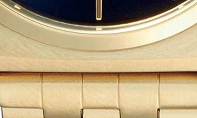 Shop Nixon The Time Teller Bracelet Watch, 37mm In Gold/ Black/ Gold