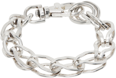 Shop Martine Ali Ssense Exclusive Silver Fox Chain Bracelet