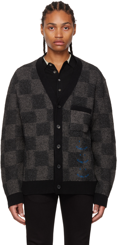 Shop Ps By Paul Smith Black Happy Cardigan In 79 Blacks