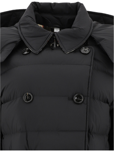 Shop Burberry "ashwick" Down Coat In Black