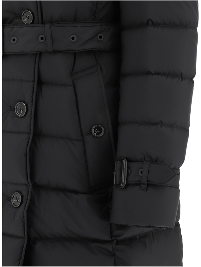 Shop Burberry "ashwick" Down Coat In Black