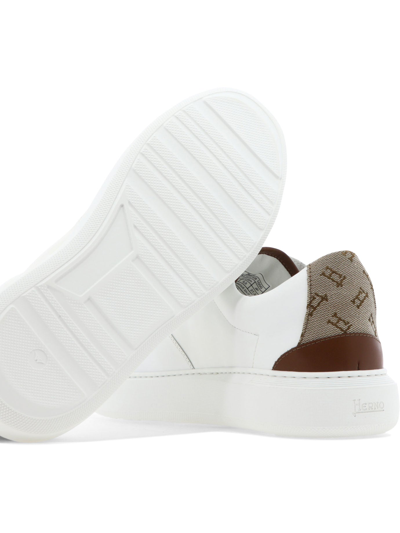 Shop Herno "h Monogram" Sneakers In White
