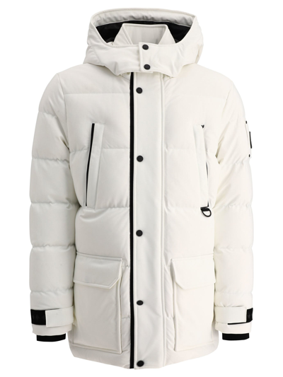 Shop Moose Knuckles "valleyfield 2" Down Jacket In White