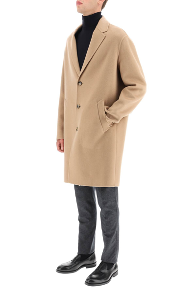 Shop Agnona Cashmere Coat In Beige