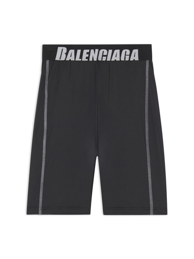 Shop Balenciaga Shorts Cycling Clothing In Black