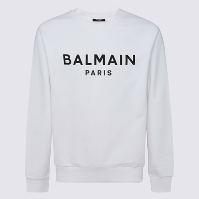 Shop Balmain Sweaters White