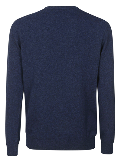 Barbour Man Sweater Blue Size Xxl Wool In Blue