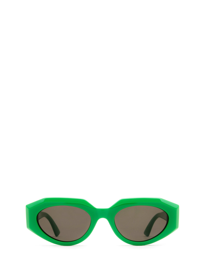 Shop Bottega Veneta Sunglasses In Green