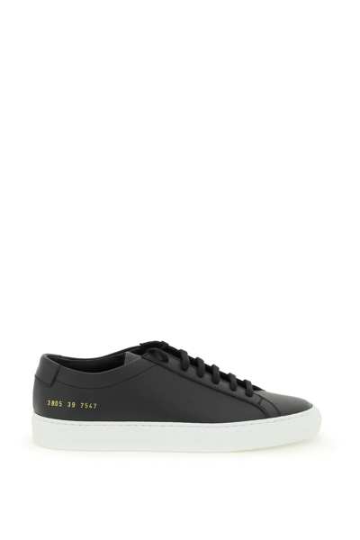 Shop Common Projects Original Achilles Leather Sneakers In Black