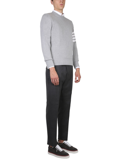 Shop Thom Browne Crewneck Sweatshirt In Grey