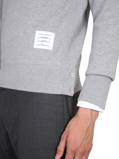 Shop Thom Browne Crewneck Sweatshirt In Grey